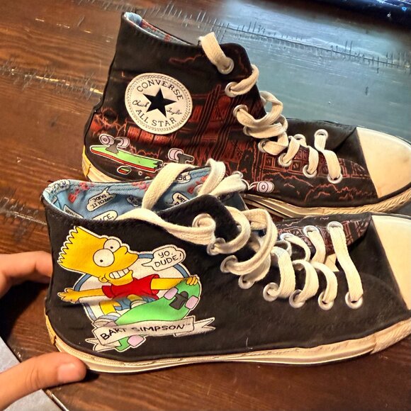 Converse x The Simpsons Bart Chuck Taylor High Top Vintage M7/W9 - Picture 6 of 8